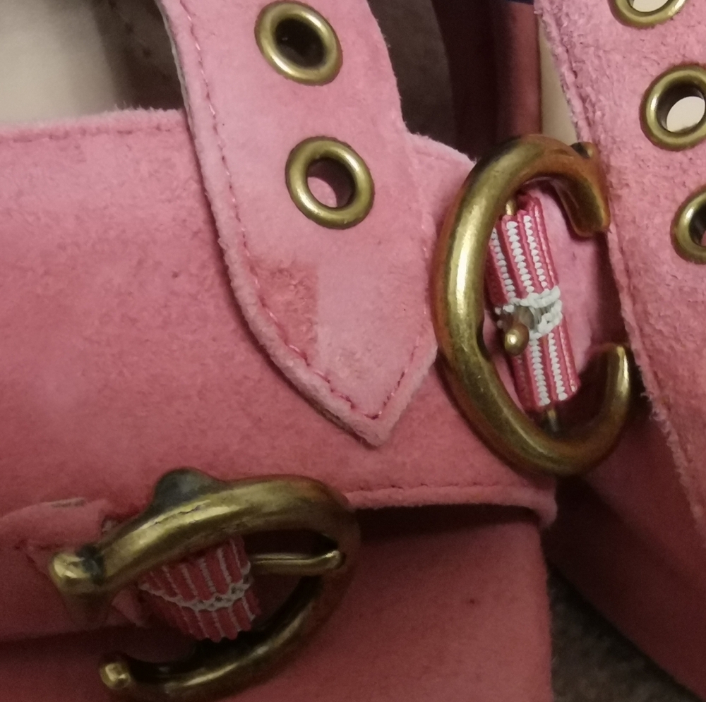 Coach Serena Platform Sandals 6 Pink Suede - Picture 12 of 12